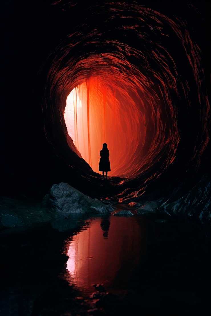 Foto grátis porta que leva a um mundo mágico