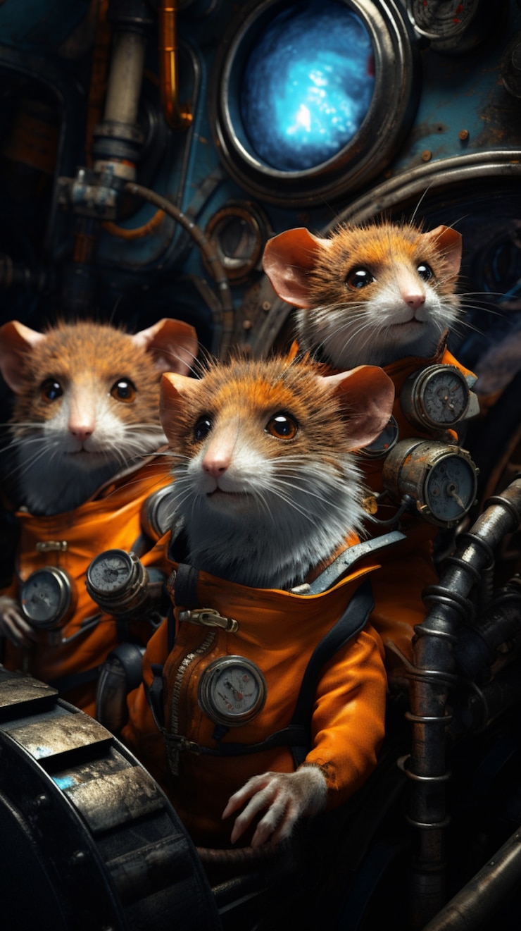 Foto grátis possums de estilo futurista vestindo roupas