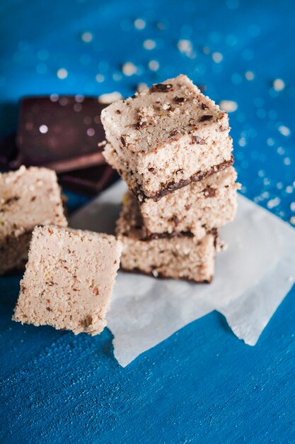 Pouco pilha de biscoitos