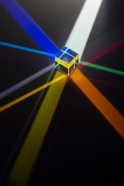 Foto grátis prismas de luz coloridos