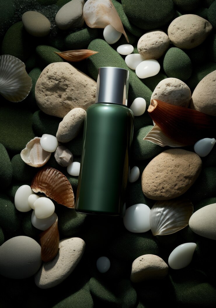 Produto cosmético estético de sonho com fundo fresco