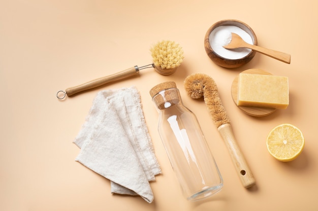 Produtos de limpeza ecológicos para cuidados com a pele