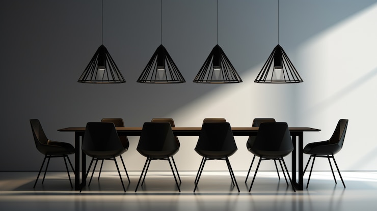 Foto grátis projeto de lâmpada de iluminação moderna em 3d