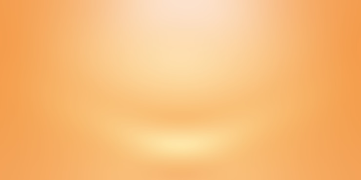 Foto grátis projeto de layout abstrato laranja, estúdio, sala, modelo da web, relatório de negócios com cor gradiente de círculo suave.