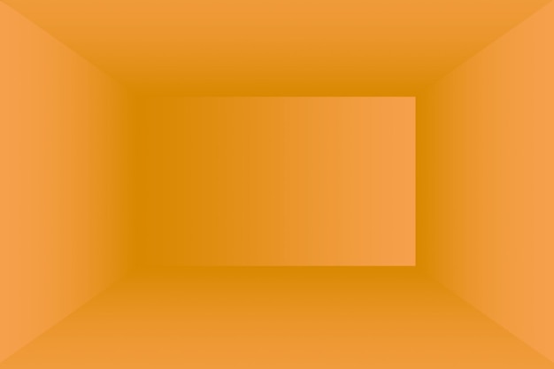 Foto grátis projeto de layout abstrato laranja, estúdio, sala, modelo da web, relatório de negócios com cor gradiente de círculo suave.