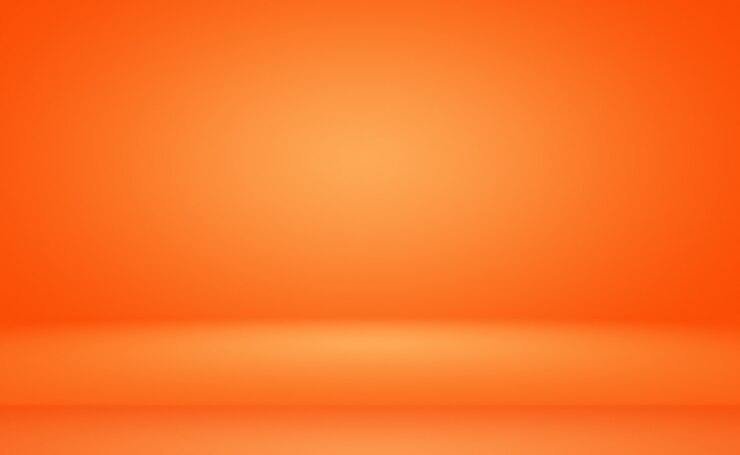 Foto grátis projeto de layout abstrato laranja, estúdio, sala, modelo da web, relatório de negócios com cor gradiente de círculo suave.