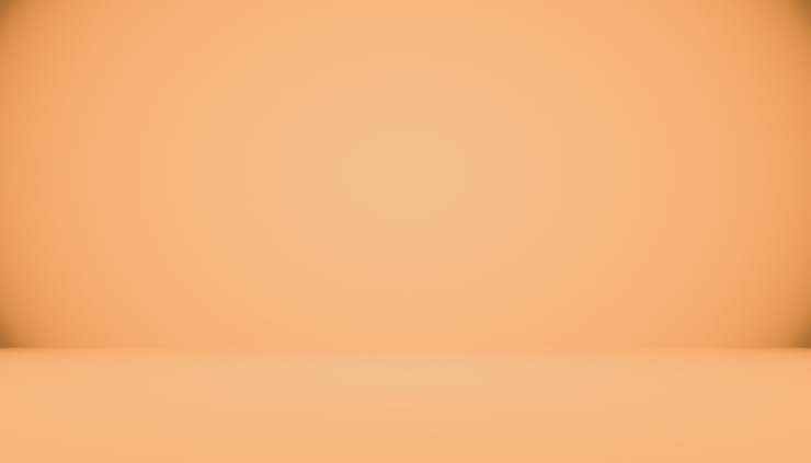 Foto grátis projeto de layout de fundo laranja suave abstrato, estúdio, sala, modelo da web, relatório de negócios com cor gradiente de círculo suave