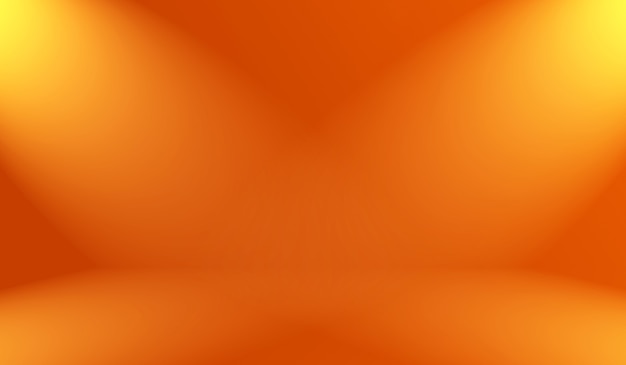 Foto grátis projeto de layout de fundo laranja suave abstrato, estúdio, sala, modelo da web, relatório de negócios com cor gradiente de círculo suave