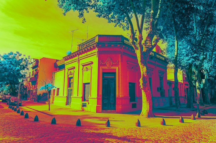 Foto grátis projeto de paisagem pop brilhante