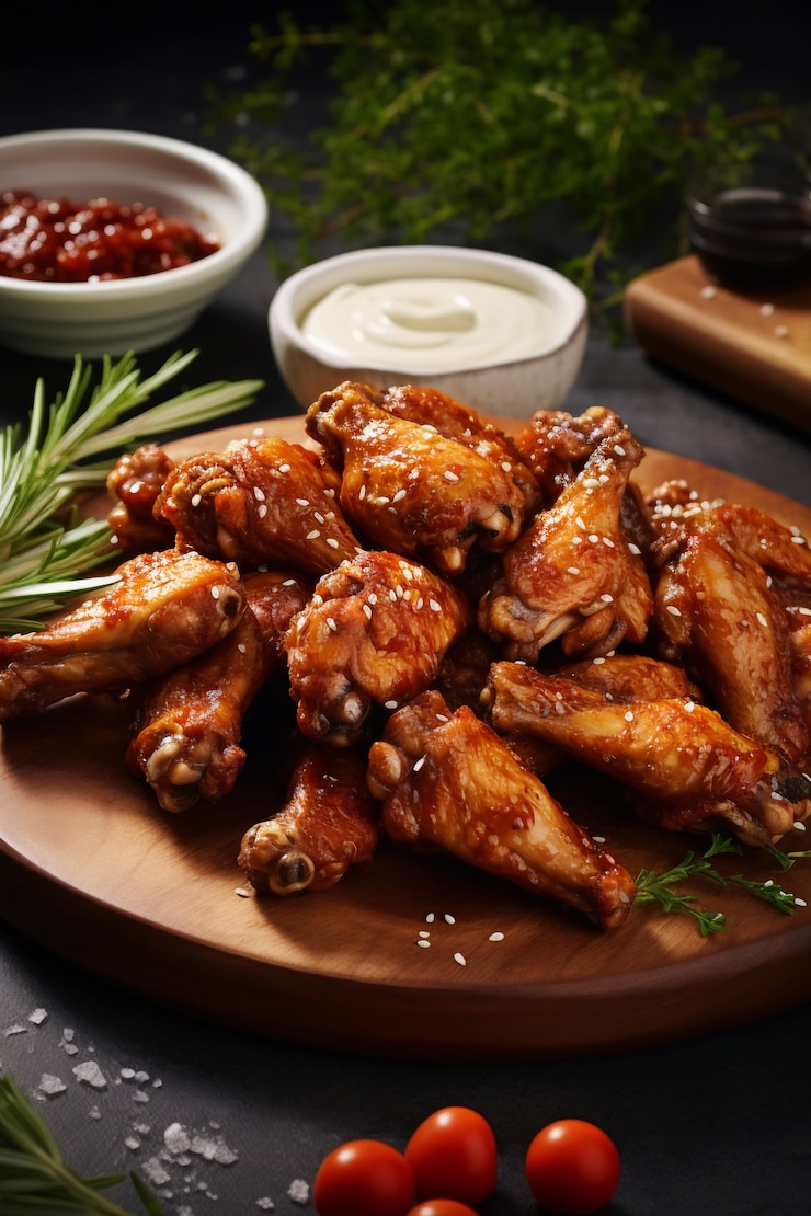 Foto grátis próximo da deliciosa refeição de frango