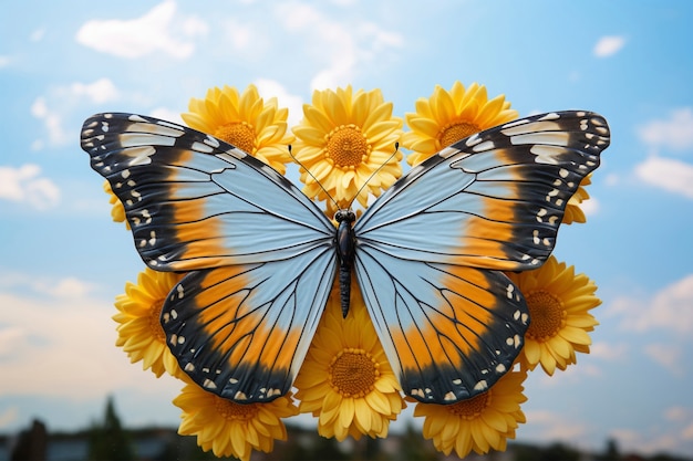 Foto grátis próximo plano de borboleta na natureza