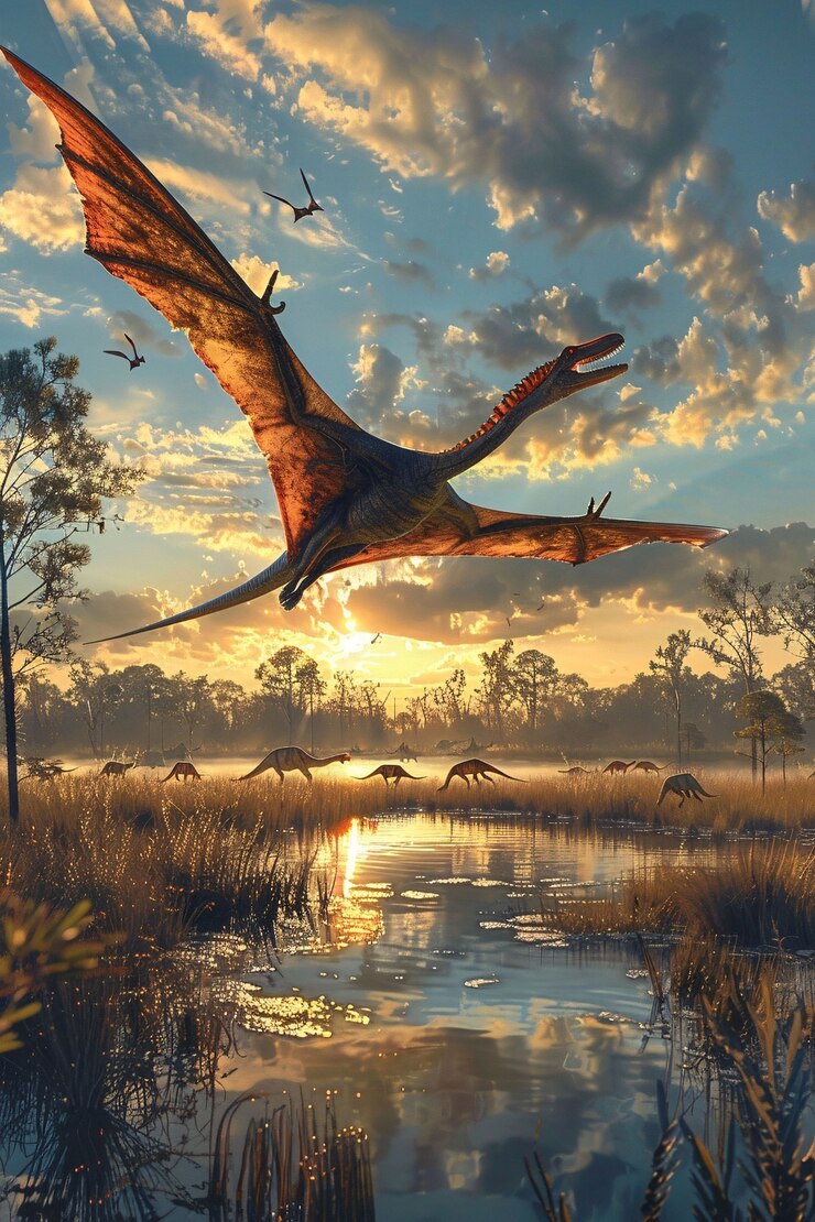 Foto grátis pterodáctilo no ambiente natural