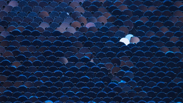 Quadro completo de lantejoulas azuis texturizado fundo