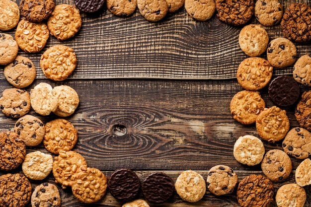 quadro de cookies deliciosos na horizontal