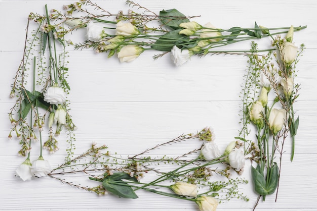 Foto grátis quadro de rosas e galhos