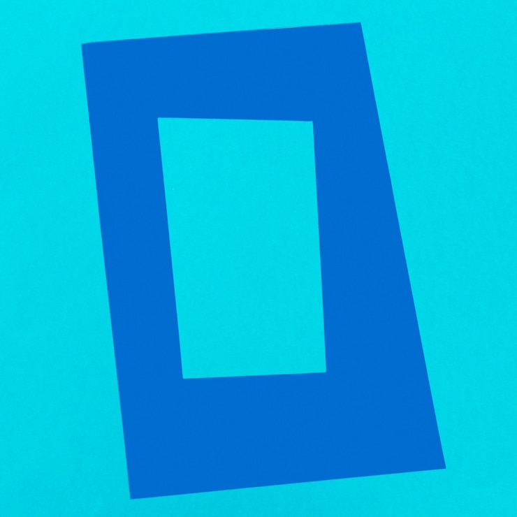 Foto grátis quadro decorativo de vista superior azul