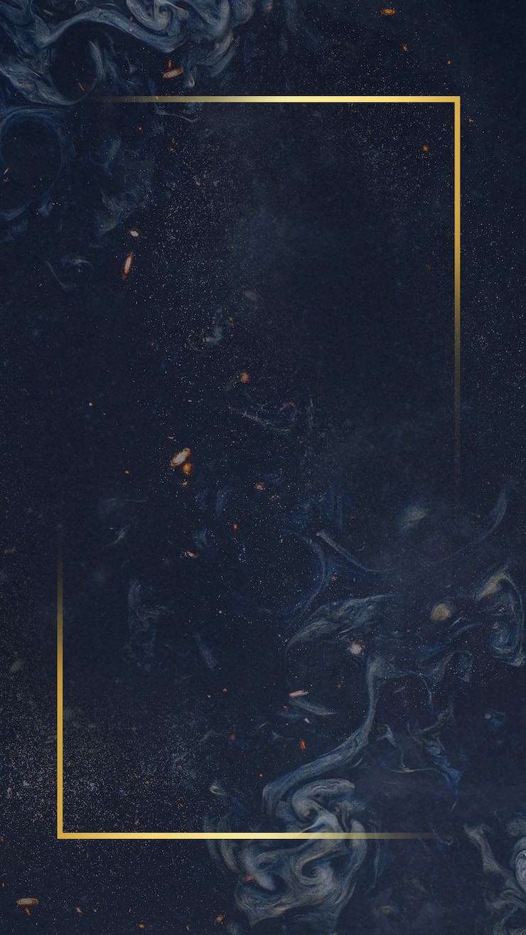 Foto grátis quadro dourado em fundo azul