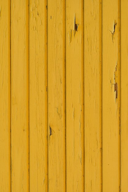 Quadro vertical fundo de madeira amarelo pintura de parede de casa velha descascando a ideia de papel de parede de parede luz natural