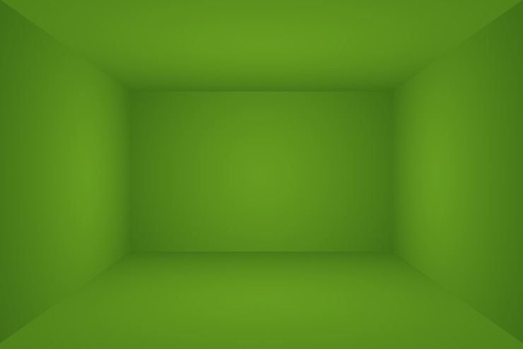 Foto grátis quarto vazio de fundo de estúdio abstrato de gradiente verde liso luxuoso com espaço para seu texto e imagem