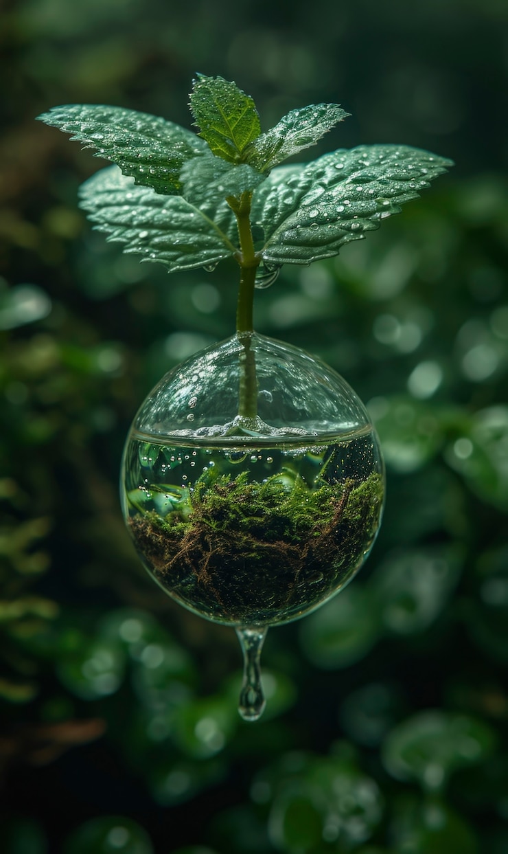 Foto grátis queda realista com um ecossistema