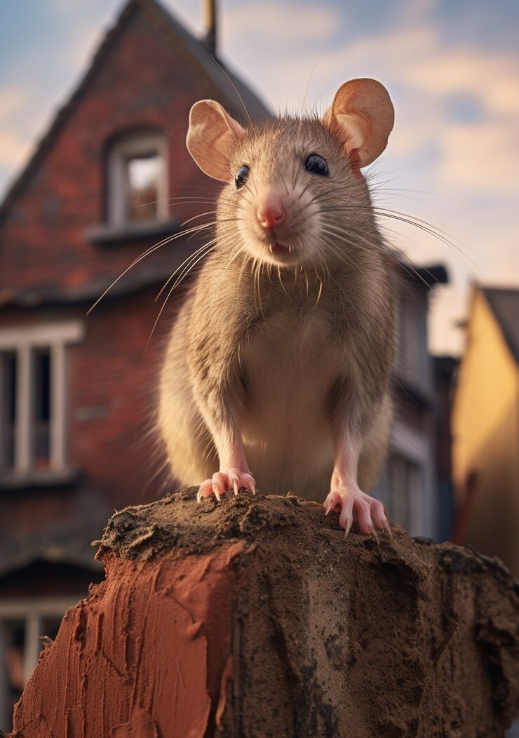 Foto grátis rato fofo vivendo ao ar livre