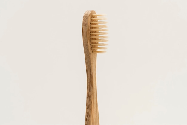 Recurso de design de escova de dente de bambu natural