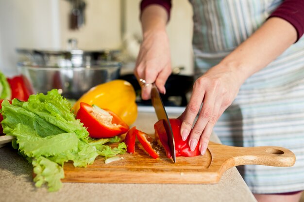 Refeição, salada, nutrição, pequeno almoço, corte