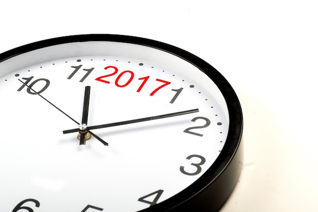 Relógio com o número 2017