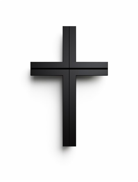 Renderização 3D da cruz preta