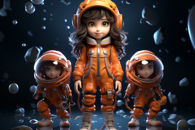 Foto grátis renderização 3d de astronauta