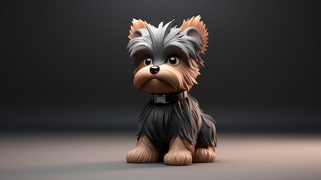 Foto grátis renderização 3d de brinquedo de cachorro