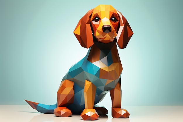 Renderização 3D de brinquedo de cachorro