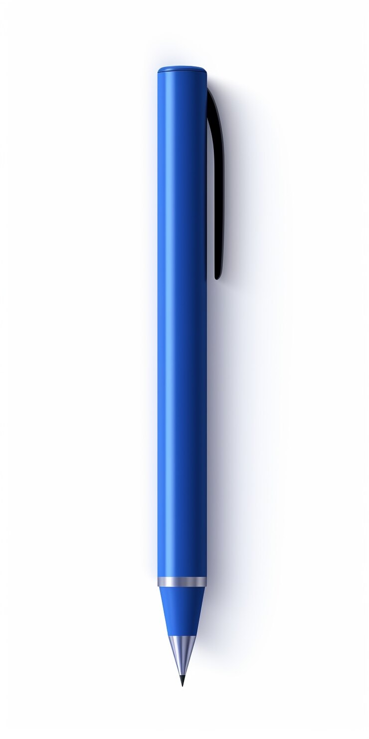 Foto grátis renderização 3d de caneta-tinteiro azul
