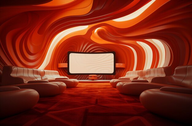 Renderização 3D de cinema