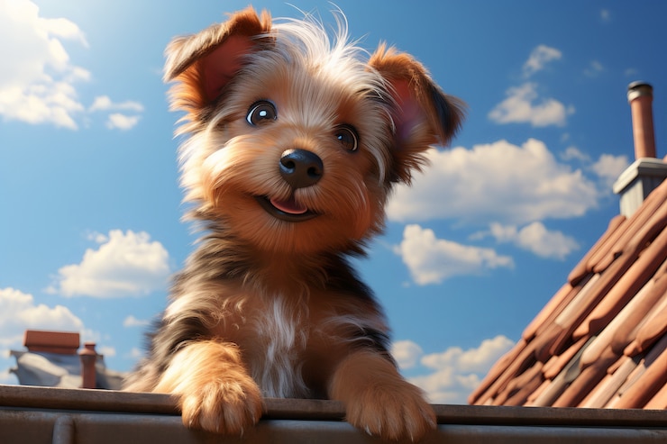 Foto grátis renderização 3d de desenho animado como cachorro