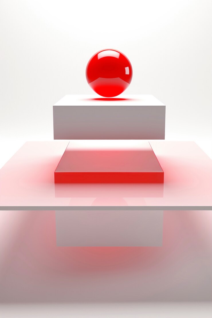 Foto grátis renderização 3d de formas geométricas abstratas