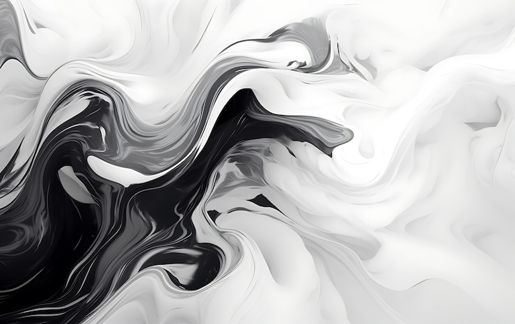 Foto grátis renderização 3d de fundo preto e branco abstrato