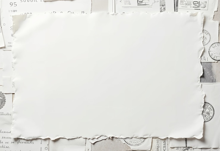 Foto grátis renderização 3d de papel branco rasgado