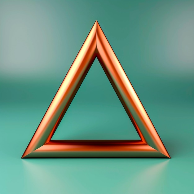 Foto grátis renderização 3d de triângulo