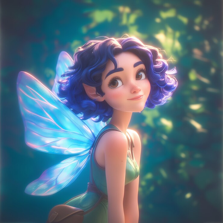 Foto grátis renderização 3d de uma fada bonita
