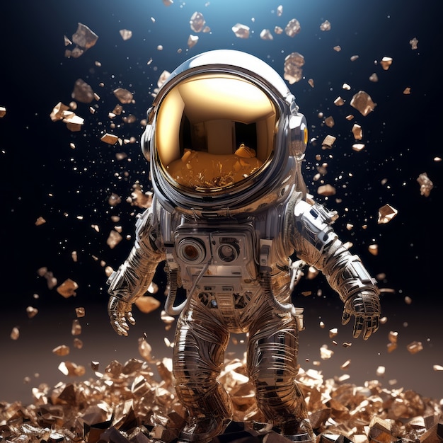 Foto grátis renderização 3d do astronauta