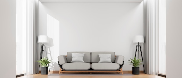 Foto grátis renderização 3d do interior minimalista com espaço de cópia