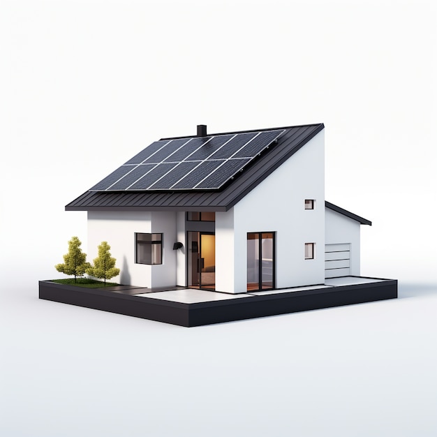 Foto grátis renderização 3d do modelo de casa