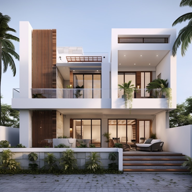 Foto grátis renderização 3d do modelo de casa