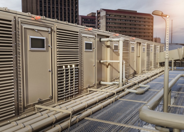 renderização 3D do sistema de ventilação