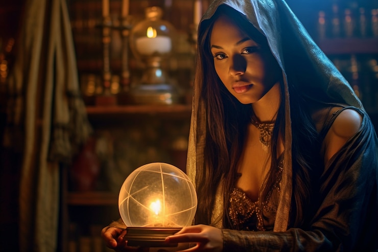 Foto grátis renderização de magia de controle de feiticeiro