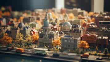 Foto grátis renderização de um mundo em miniatura