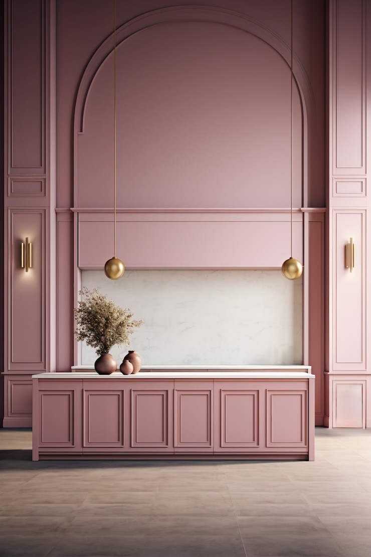 Foto grátis renderização do elegante interior neoclássico
