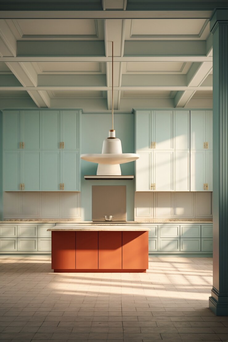 Foto grátis renderização do elegante interior neoclássico