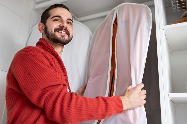 Foto grátis renovação de guarda-roupas para o inverno